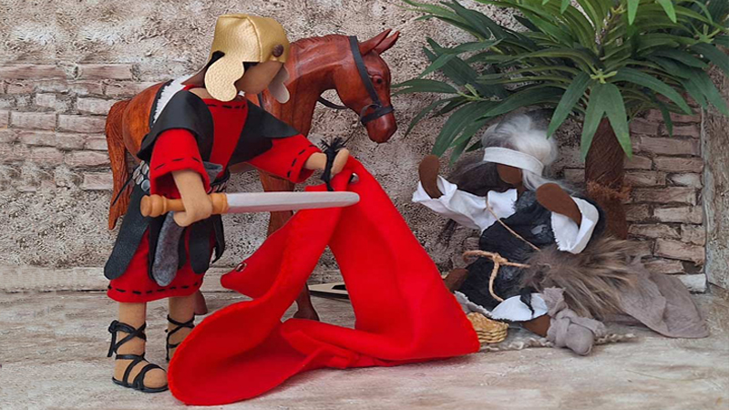 Zwei Szenen: St. Martin und Nikolaus