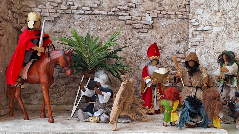 Zwei Szenen: St. Martin und Nikolaus