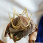 Preview: Goldkrone Miniatur Prinzessin Froschkönig Krippenfigur Bibelfigur