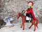 Preview: Heiliger Martin auf Pferd mit Bettler, Erzählfigur, Egli-Figur, Bibelpuppe