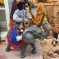 Preview: Elefant - Rüssel nach oben - zu 25-30cm hohen Krippenfiguren