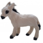 Preview: Esel Neugeborenes - 8cm hoch - Echtfell - zu 10-12cm Krippenfiguren