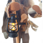 Preview: Laterne schwarz - mit LED