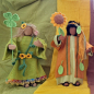 Preview: Jahreszeitenfiguren mit Zubehör - Frühling, Sommer, Herbst und König Winter
