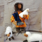Preview: Hirte mit Schafen Egli-Figur 50 cm