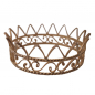 Preview: Klassische verspielte Krone - 5,5 cm Durchmesser - kopfumschließend - Gold oder Silber