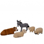 Preview: Liegender Ochse 16cm lang - zu 15-20er Figuren oder Kalb