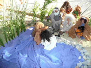 Johannes der Täufer als Biblische Erzählfigur, Taufe am Jordan, Bibelfigur, Egli Figu