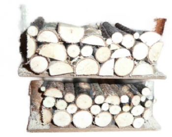 Brennholzstapel eckig