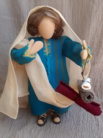 Frau mit Zopf Erzählfigur, Egli-Figur