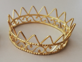 Krone mini in gold und silber