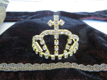 Diadem Krone Prinzessin mini Puppe