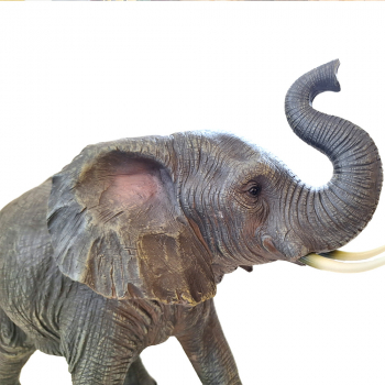 Preview: Elefant - Rüssel nach oben - zu 25-30cm hohen Krippenfiguren