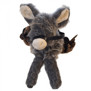 Preview: Handgenähter Esel aus Kunstfell