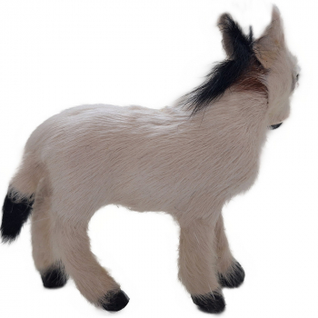 Esel Neugeborenes - 8cm hoch - Echtfell - zu 10-12cm Krippenfiguren