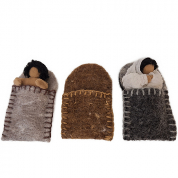 Filzsack mit Handstichen für das Baby