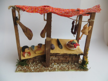Fleisch- und Käse-Stand - groß - 18 cm Höhe