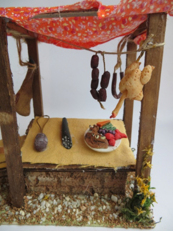 Fleisch- und Käse-Stand - groß - 18 cm Höhe