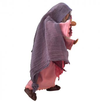 Preview: Frau im roséfarbenen Kleid - 48cm hoch