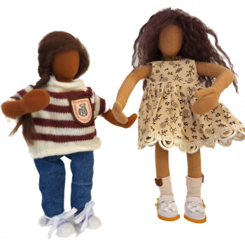 Junge Frau im süßen Kleidchen - 28cm