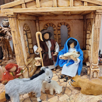 Die Heilige Familie - Krippenfiguren