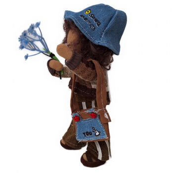 Preview: Kleinkind mit Lockenhaar - modern gekleidet