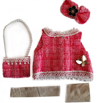 Bekleidungsset pink für Kleinkind 14cm