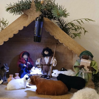 12 cm hoch: Alter Hirte