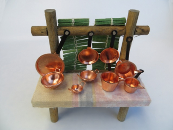 Kupfergeschirr-Stand - klein - 12 cm