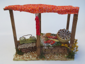 Meeresfrüchte-Stand groß - Höhe 18 cm