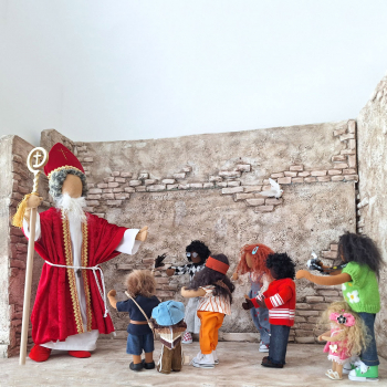 Nikolaus 60cm hoch & Bischofsstab