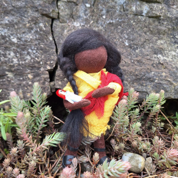 Süßes afrikanisches Mädchen 14 cm - Kleinkind