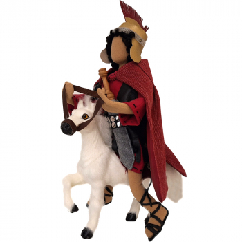 Preview: Pferd aus Rinderfell - 20 cm hoch - Bitte Beschreibung lesen!