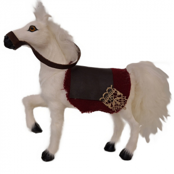 Pferd aus Rinderfell - 20 cm hoch - Bitte Beschreibung lesen!