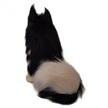 Schwarz-weißer Hütehund aus Echtfell - 3 Modelle