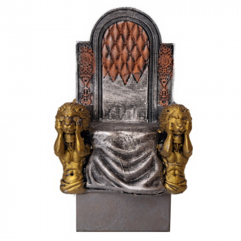 Thron aus Harz mit viel Dekoration