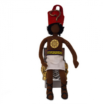 Preview: Thron aus Harz mit viel Dekoration