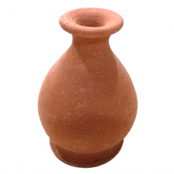 Rustikaler Krug in klassischer Form - handgeformt - 6cm hoch