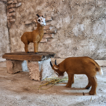 Preview: Ziegen Miniatur für Weihnachtskrippe