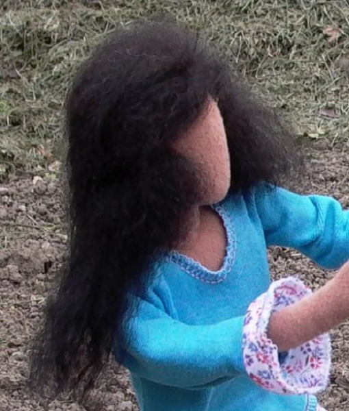 Frau Erzaehlfigur Peruecke