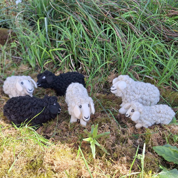 Schafherde - 6 Tiere - sehr aufwändig handgefilzt