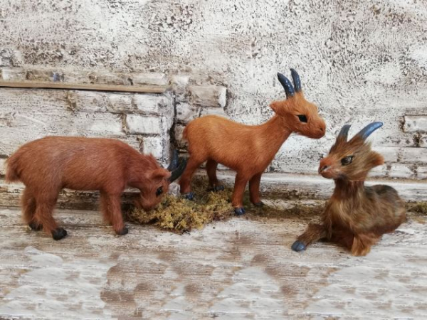 Ziegen für Bauernhof, Erzählfiguren, Weihnachtskrippe