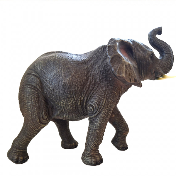 Elefant - Rüssel nach oben - zu 25-30cm hohen Krippenfiguren