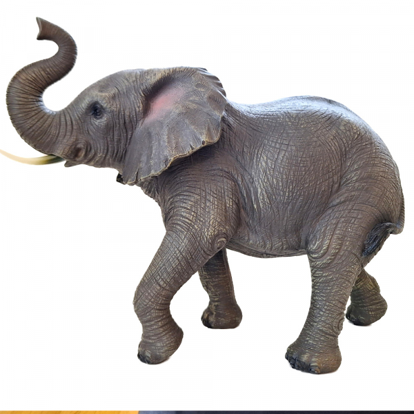 Elefant - Rüssel nach oben - zu 25-30cm hohen Krippenfiguren