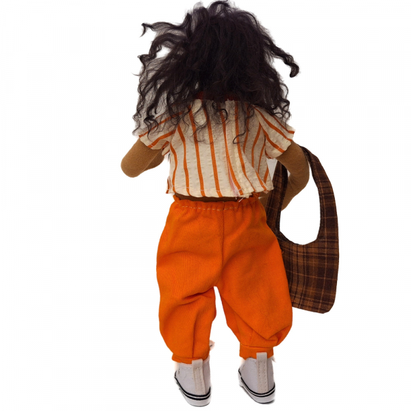 Oranges Outfit für 25 und 28cm Figuren