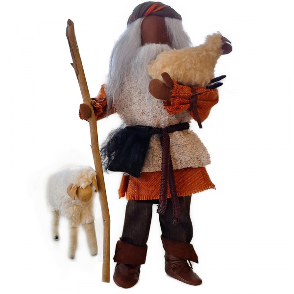 Alter Hirte - Erzählfigur 50 cm