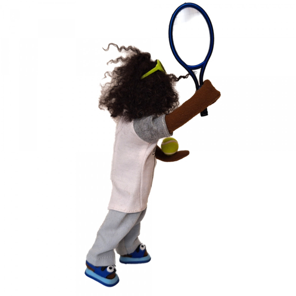 Tennisspieler - Junge 20cm in Freizeitkleidung - Einzelstück
