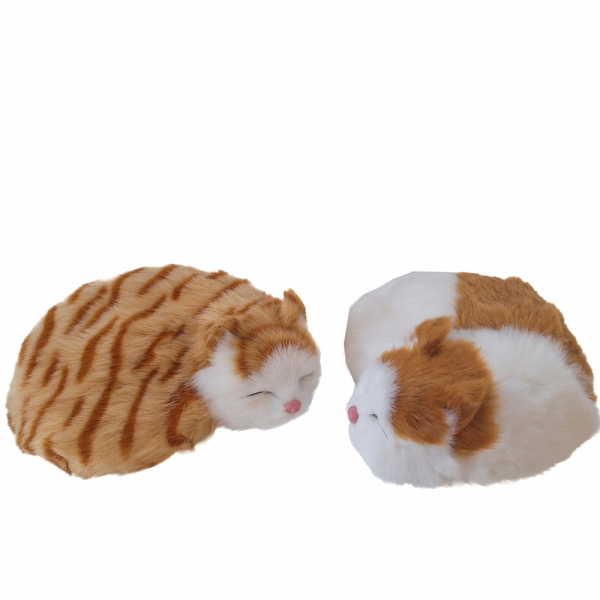 Katze groß - liegend - rothaarig - 17cm lang
