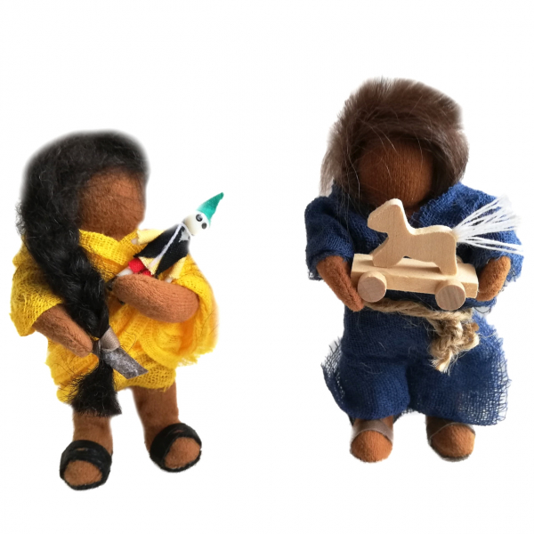 Hirtenkinder zu den 12cm Figuren
