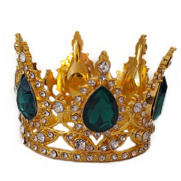 Kronen mit Saphiren oder Smaragden